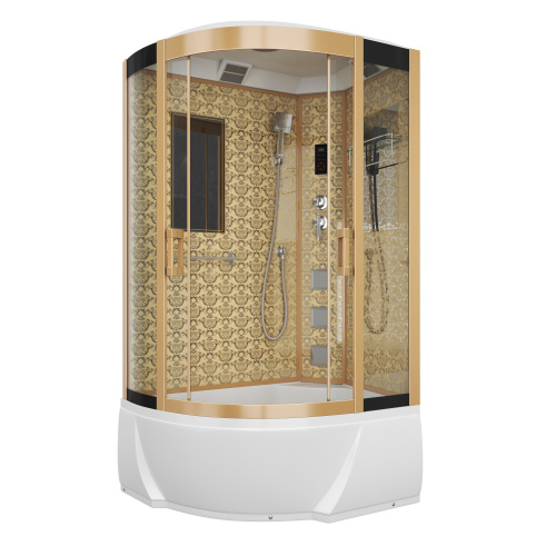 Душевая кабина Niagara Luxe 7712GR 120х80 асимметричная с крышей - фото 2